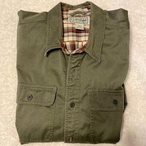 L.L. Bean Flannel-Lined Shirt/Jacket